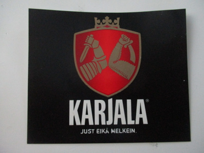 VANHA OLUT ETIKETTI - KARJALA JUS EIKÄ MELKEIN (K26-37)