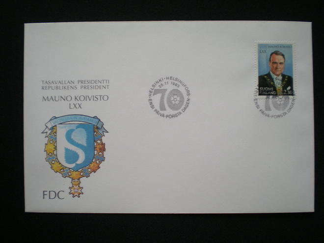 FDC Mauno Koivisto 70 vuotta 25.11.1993 - LaPe 1230