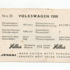 Purkkakuva Hellas Autosarja 115 n:o 25 VOLKSWAGEN 1500 - pikkukuva 2