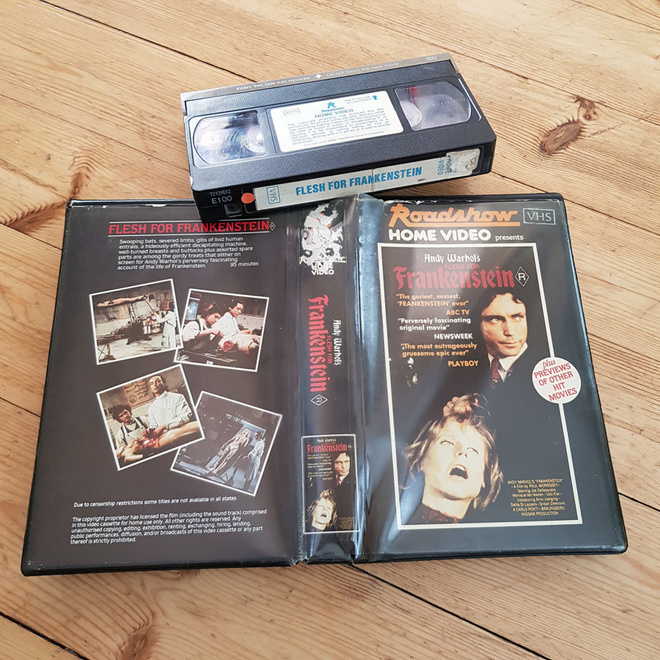 Andy Warhol's Flesh for Frankenstein (Australian) VHS