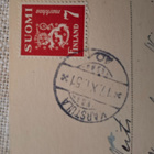 Ihana vintage kukkakortti 1950 -luvulta, Inga Fagerholm - pikkukuva 2