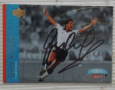 Gary Lineker Englanti signed