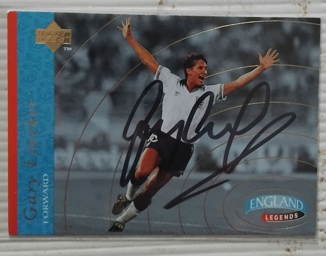 Gary Lineker Englanti signed