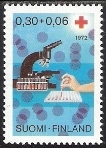 1972 Punainen Risti 0,30 + 0,06 mk ** LaPe 707