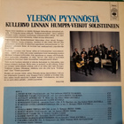 K.LINNAN HUMPPA-VEIKOT SOLISTEINEEN-YLEISÖN PYYNNÖSTÄ-LP,CBS - pikkukuva 2