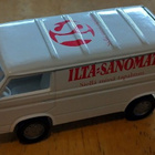 VW Transporter T3 White 4D Ilta-Sanomat Siku 1331 1:64 hieno - pikkukuva 1