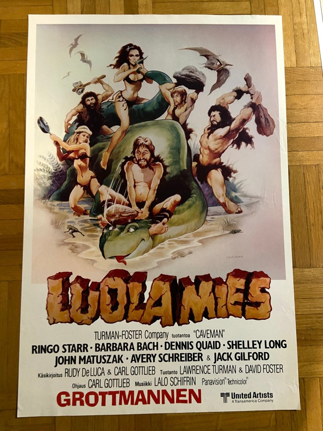 Vanha elokuvajuliste: Luolamies