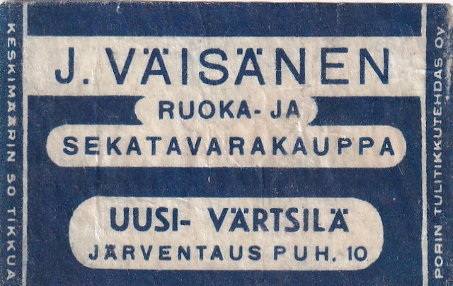 Uusi - Värtsilä. J. Väisänen b588