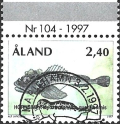 Ål 1997 Yleismerkit 2,40 mk välilöpari numero EPL LaPe 125