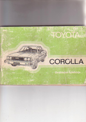 Toyota Corolla, Omistajan käsikirja.