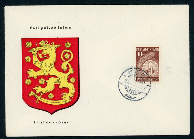 FDC 1948 Säästöpankkien 125-vuotisjuhla