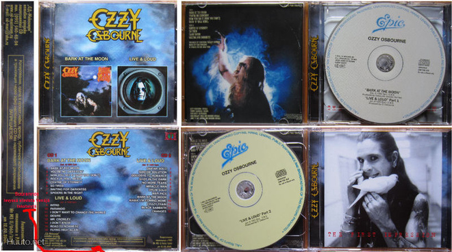 Ozzy Osbourne: Bark at the moon / Live & Loud - 2CD (RARE)