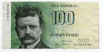 100 Markkaa 1986