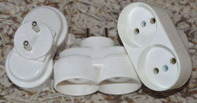 Maadoittamattomat haaroitusadapterit – 3 kpl