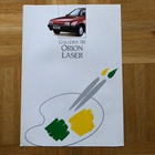 Esite Ford Orion Laser 1988 - pikkukuva 1