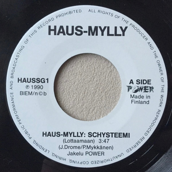 7” SINGLE Haus-Mylly - Schysteemi HAUSMYLLY
