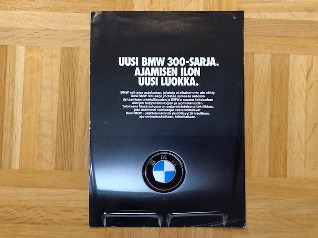 Esite BMW E30 3-sarja 1983 316 - 318i - 320i - 323i