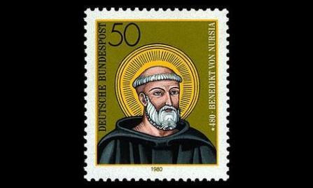 Saksa 1055 ** Benedikt von Nursia (1980)