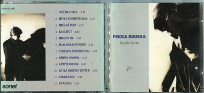 PEKKA RUUSKA . CD-LEVY . KAIKKI HYVIN