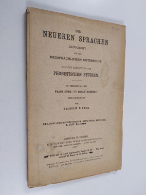 Wilhelm Vietor : Die Neueren Sprachen - zeitschrift fur d...