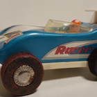 Vanha paristokäyttöinen peltiauto ME 811 Racer (Vintage) - pikkukuva 1
