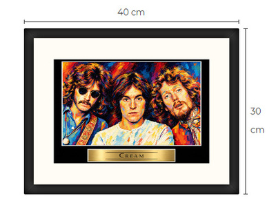 Uusi Cream art print kehystetty 30 cm x 40 cm