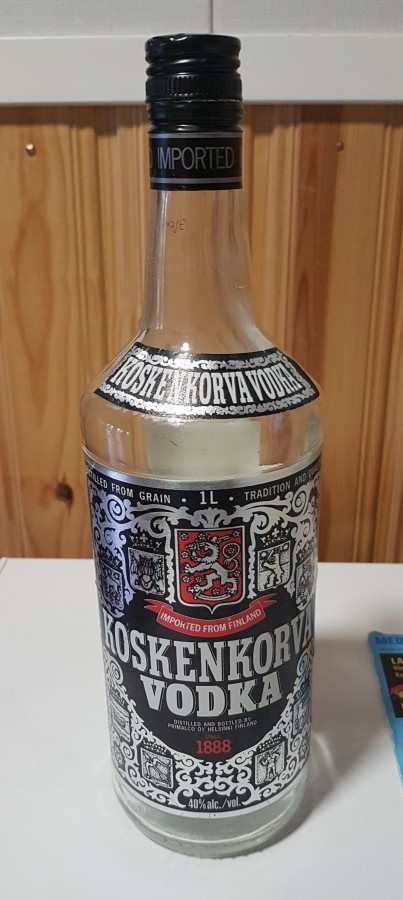 KOSKENKORVA VODKA VANHA  PULLO 1 LITRA