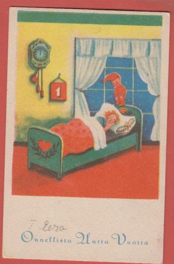 O Sundelin Tonttu nukkuvan lapsen luona