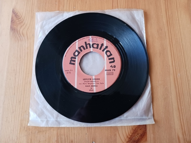 Kalle Juurela, Tapio Rautavaara – Löylyä Lissää 7" orig -63