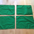 Vihreät pöytätabletit, 4 kpl ( 47 x 35 cm ) - pikkukuva 1