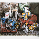 PABLO PICASSO "CLAUDE AND ..." - LITOGRAFI - LIMITED EDITION - pikkukuva 2