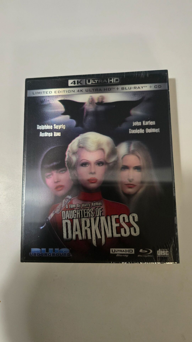 Daughters of darkness .4k uhd ,blu-ray & cd