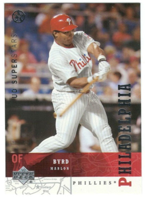 02-03 UD Superstars #185 Marlon Byrd