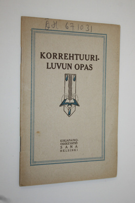 Korrehtuuriluvun opas