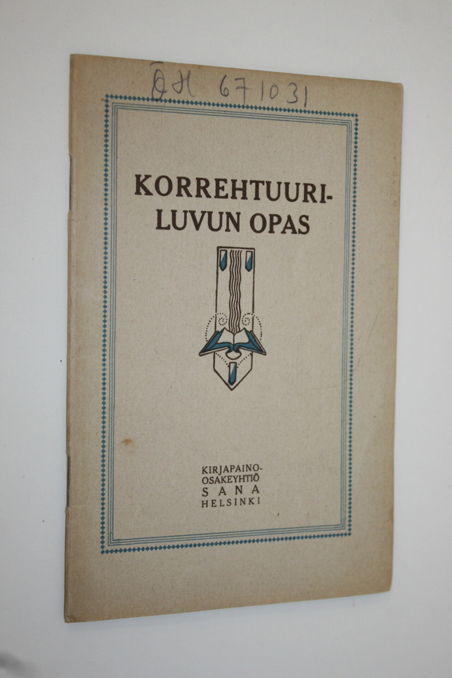 Korrehtuuriluvun opas