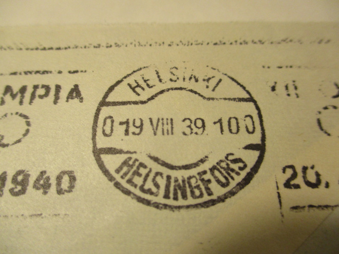 1939 Olympia O-O frankeeraus tulo Uusikaarlepyy kuorella