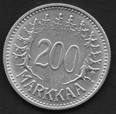 1957 200 markkaa kl9