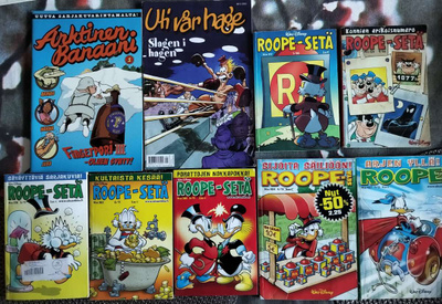 ALBUMEJA ja SARJAKUVALEHTIÄ LUCKY LUKE ASTERIX ym 26 kpl