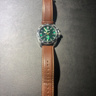 Seiko Kinetic 100M vihreä sunburst miesten kello 5M82-0BE0 - pikkukuva 5