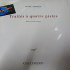 JANNE AHONEN - TRAITES A QAUTRE PISTES 2015 LP M-/M- - pikkukuva 1