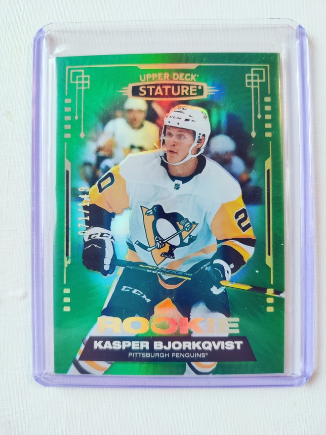 Kasper Björkqvist - 21-22 UD Stature Rookie Green /149