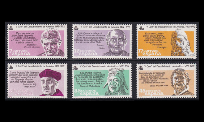 Espanja 2743-8 ** Amerikan löytäminen 500v (1986)