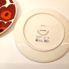 Marimekko Unikko lautanen 20 cm viininpun-pun-valkoinen 2kpl - pikkukuva 2