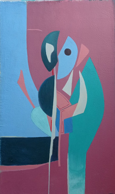 Woo Hoo (akryylimaalaus kankaalle 90 cm x 50 cm)