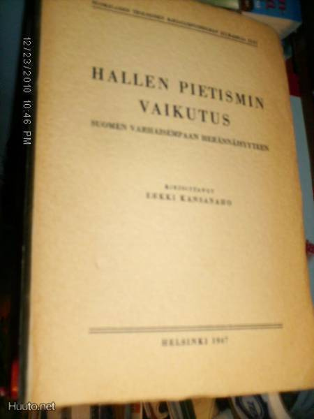 Kansanaho : Hallen Pietismin vaikutus ... (Sis.pk:t)