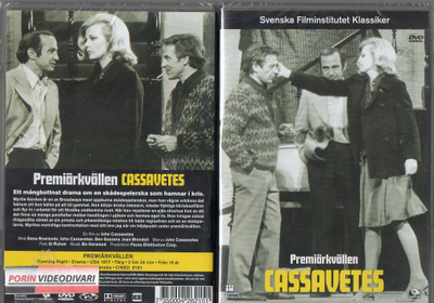 Opening Night (52 544) UUSI -SV- DVD John Cassavetes 1977