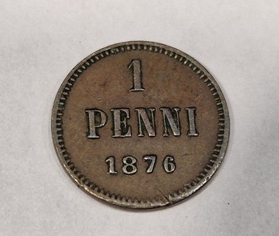 Suomi 1 penni 1876