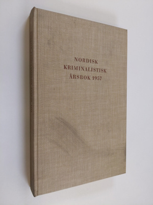 Nordisk kriminalistisk årsbok 1957