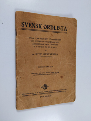 A. Stefan Gustafsson : Svensk ordlista : över 22 000 ord ...