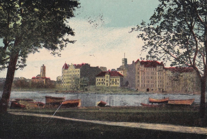 Helsinki, Näköala Kaisaniemeltä  ,   b546